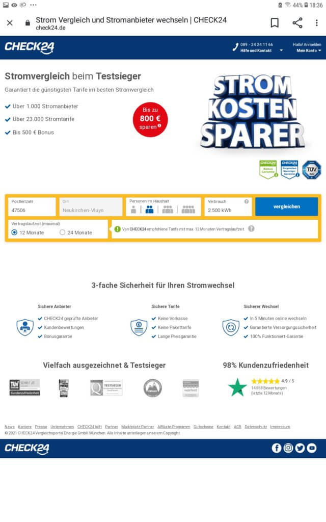 Meine Erfahrungen mit Vattenfall als Stromanbieter rudihilft.de